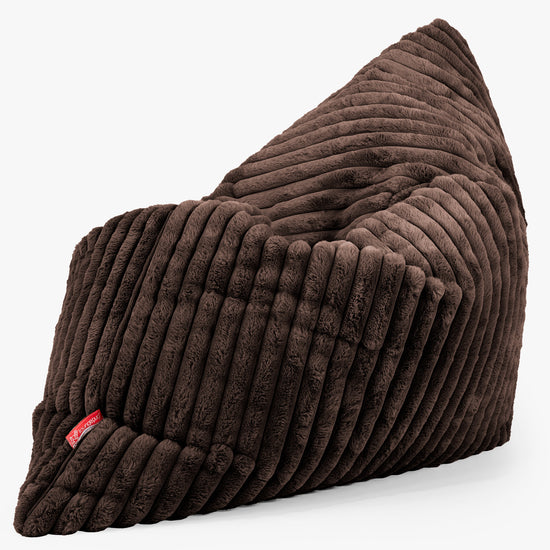 Bardzo duża pufa XXL - Sztruks ultra plusz Sobolowy 02