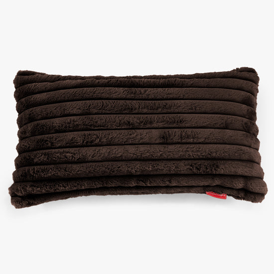 Poszewka na poduszkę XL prostokątna 40 x 80cm - Sztruks ultra plusz Sobolowy 01