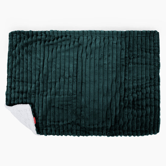 Narzuta / koc Sherpa - Sztruks ultra plusz Turkus 03