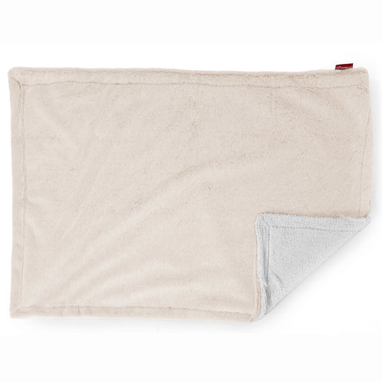 Narzuta / koc Sherpa - Sztuczne futerko z królika Biel 03