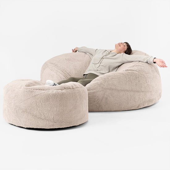 Sofa pufa XXL Mega Mammoth - Sztuczny miś Mysi 02