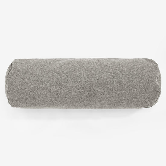 Poduszka ozdobna wałek 20 x 55cm - Wełna Interalli Srebro 02