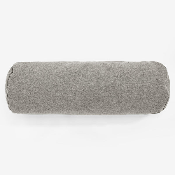 Poduszka ozdobna wałek 20 x 55cm - Wełna Interalli Srebro 01
