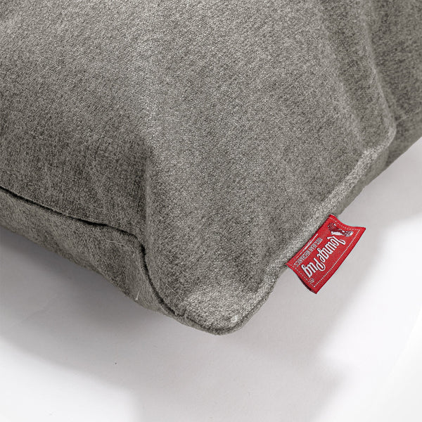Poszewka na poduszkę ozdobna wałek 20 x 55cm - Wełna Interalli Srebro Fabric Close-up Image