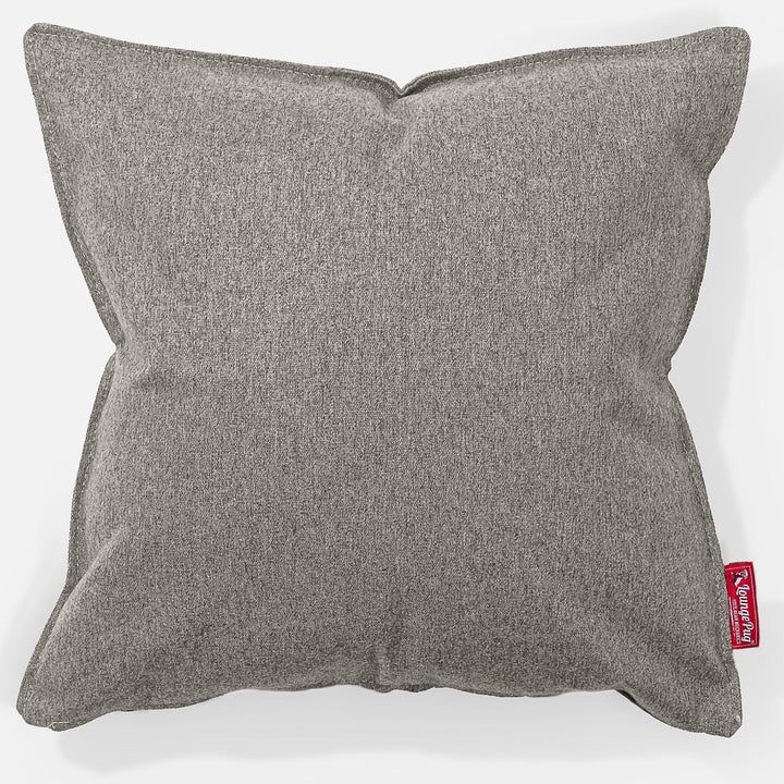 Poduszka ozdobna XL 70 x 70cm - Wełna Interalli Srebro 01
