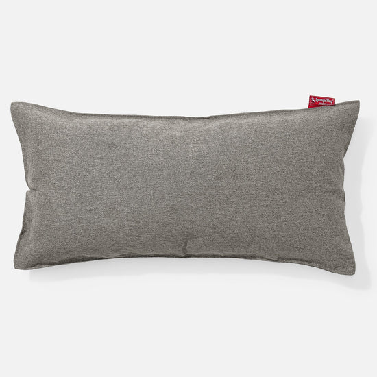 Poduszka XL prostokątna 40 x 80cm - Wełna Interalli Srebro 01