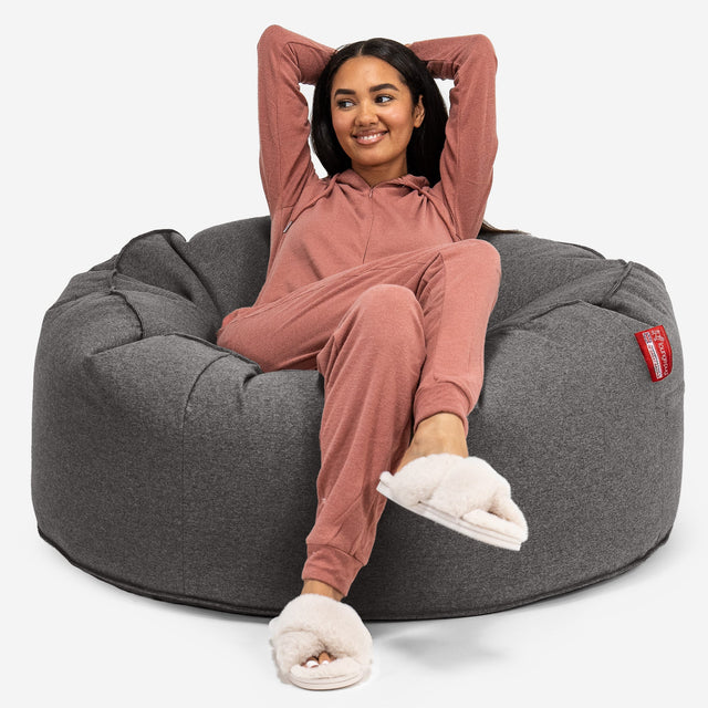 Sofa pufa Mammoth - Wełna Interalli Szarość 01