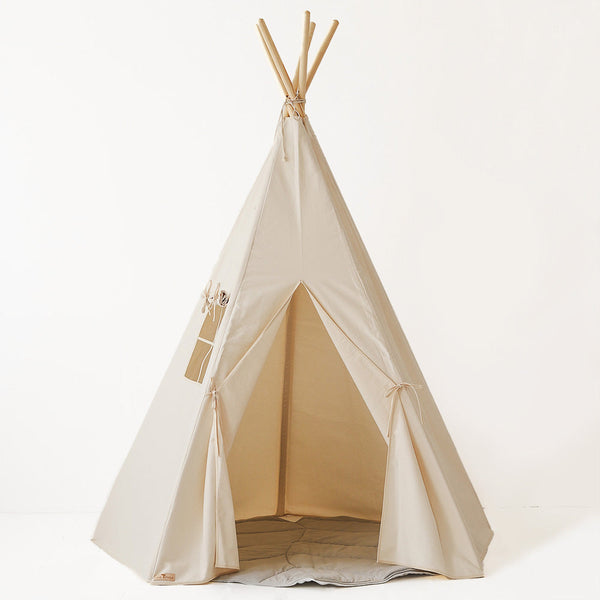 Namiot tipi dla dzieci do domu - Śmietanka 01