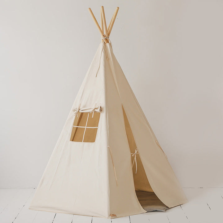 Namiot tipi dla dzieci do domu - Śmietanka 02