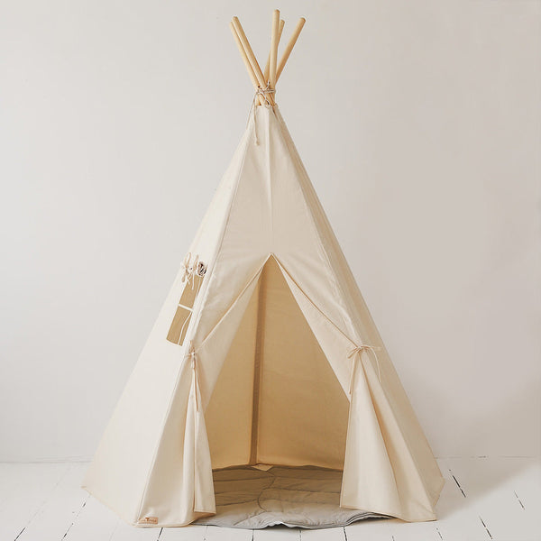 Namiot tipi dla dzieci do domu - Śmietanka Fabric Close-up Image
