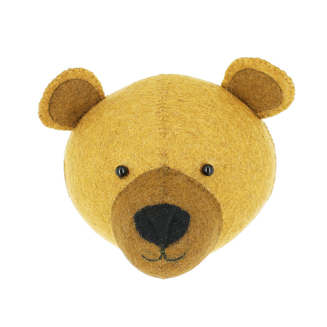 Mini głowa zwierzęcia na ścianę - Niedźwiadek 01