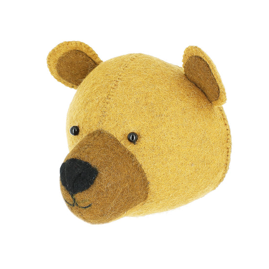 Mini głowa zwierzęcia na ścianę - Niedźwiadek 02