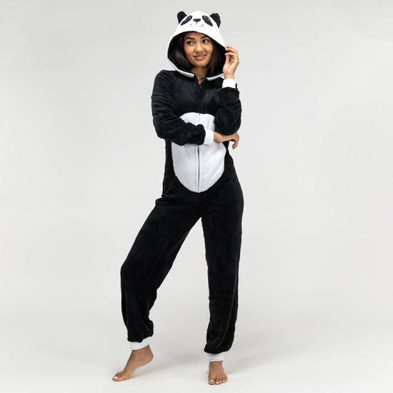 Polarowy kombinezon damska - Miś panda 01