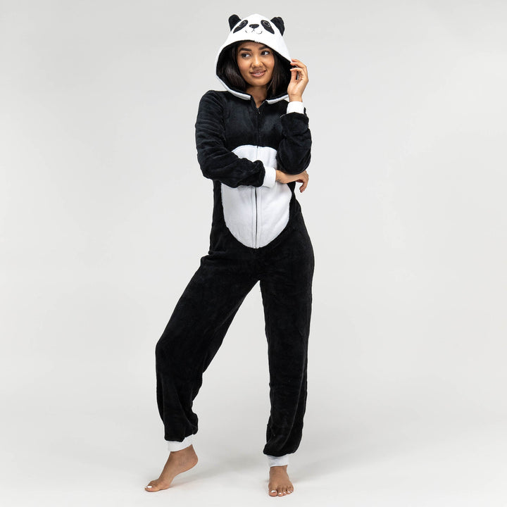 Polarowy kombinezon damska - Miś panda 01