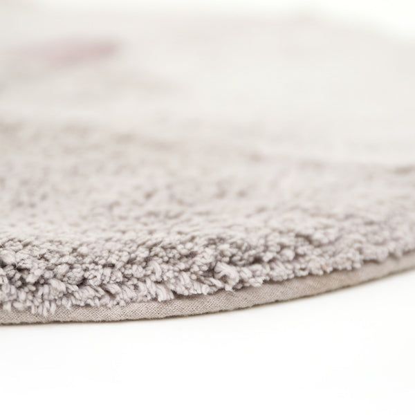 Dywan dla dzieci - Uśmiechnięta chmurka Szarość Fabric Close-up Image